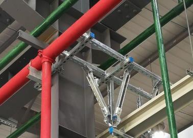 和田地该抗震支架的整体式支吊架结构协调性好
